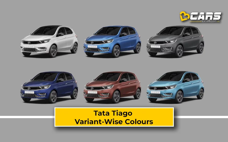 Tata Tiago Variant-Wise Colour Options